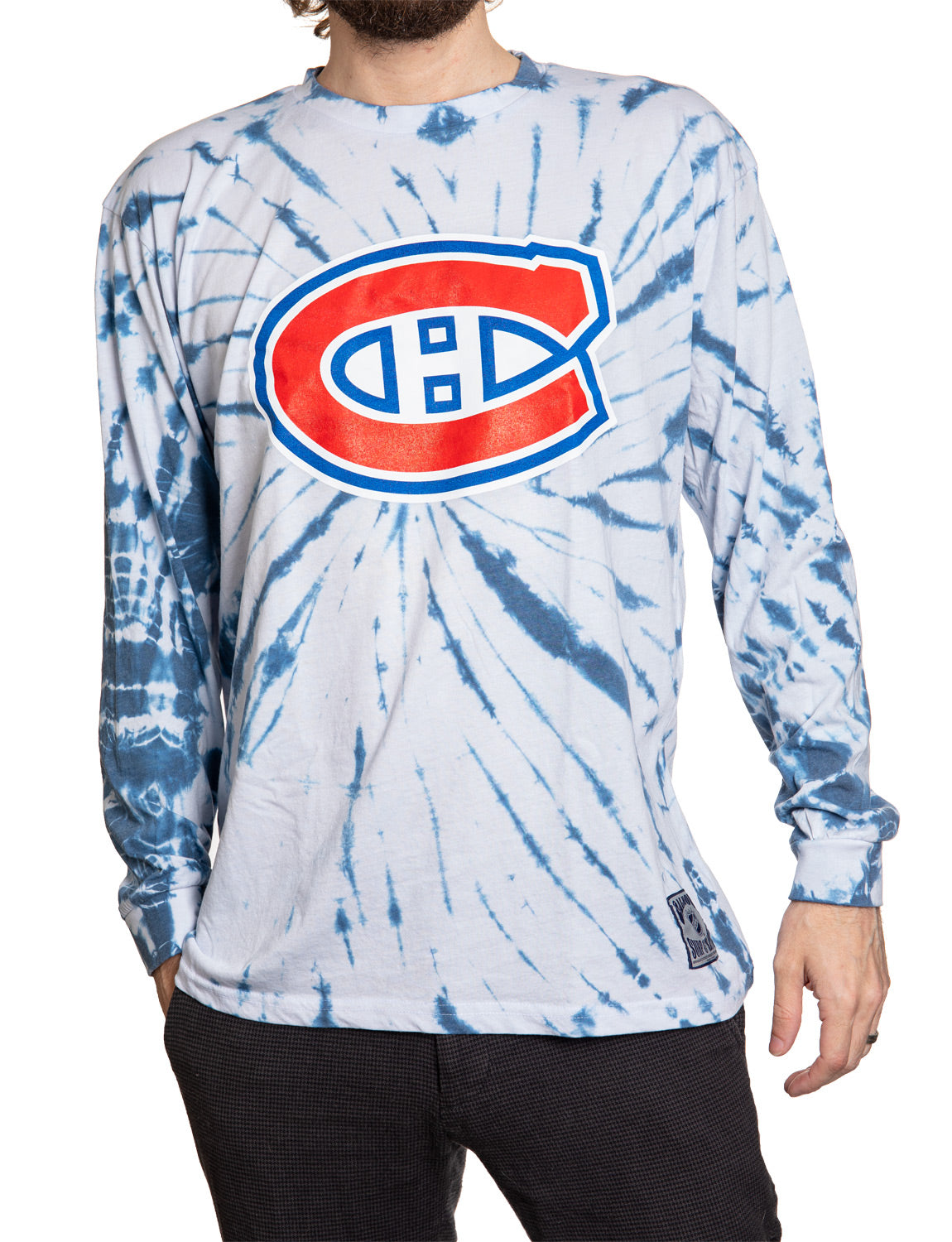 Montreal Canadiens Spiral Tie Dye Longsleeve Shirt