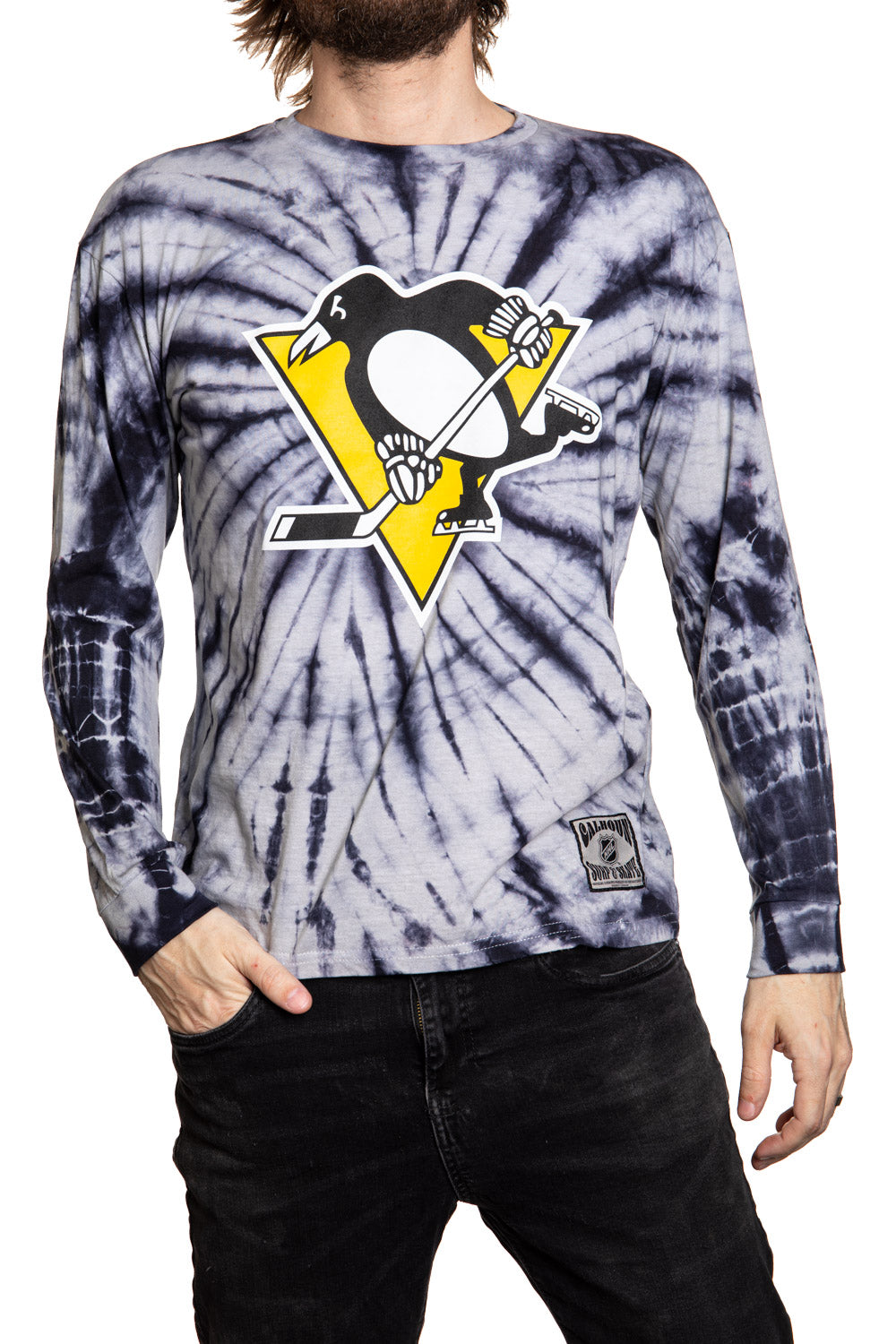 Pittsburgh Penguins Spiral Tie Dye Longsleeve Shirt