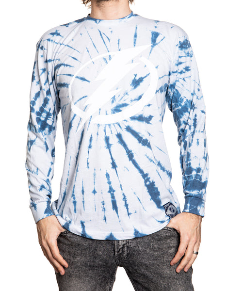 Spirit Jersey Blue Tampa Bay Lightning Spiral Tie-dye Long Sleeve T-shirt  In Navy