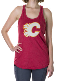 Load image into Gallery viewer, Calgary Flames Retro Edition Women&#39;s Flowy Tank
