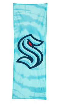 Load image into Gallery viewer, Seattle Kraken Tie Dye Beach Towel
