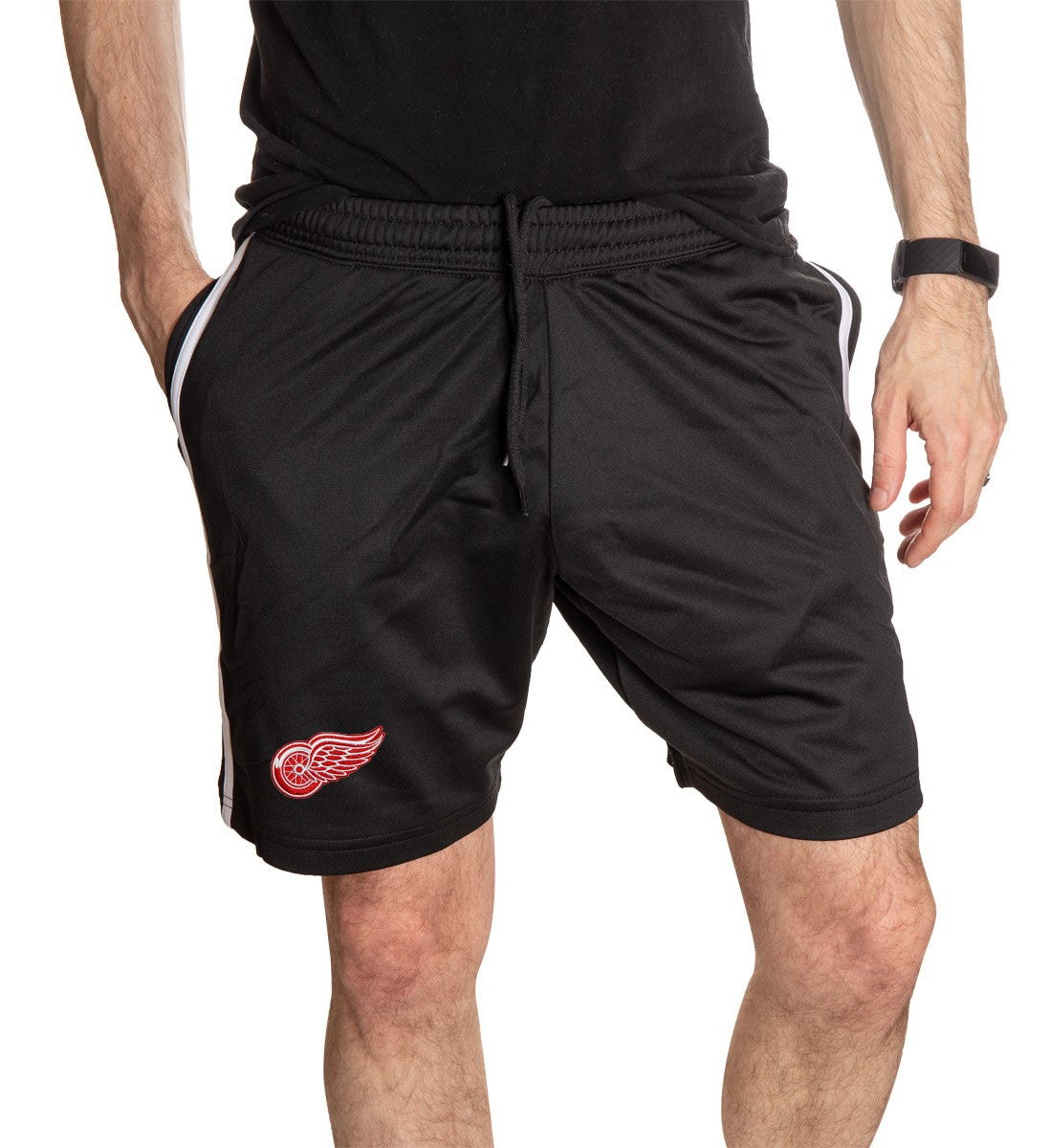 Detroit Red Wings Two-Stripe Shorts for Men