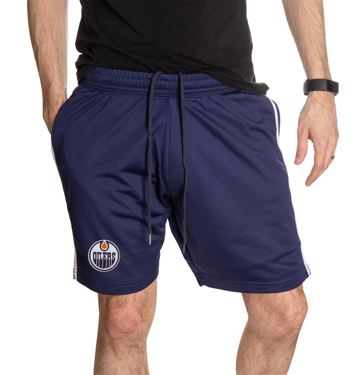 Edmonton Oilers Two-Stripe Shorts for Men