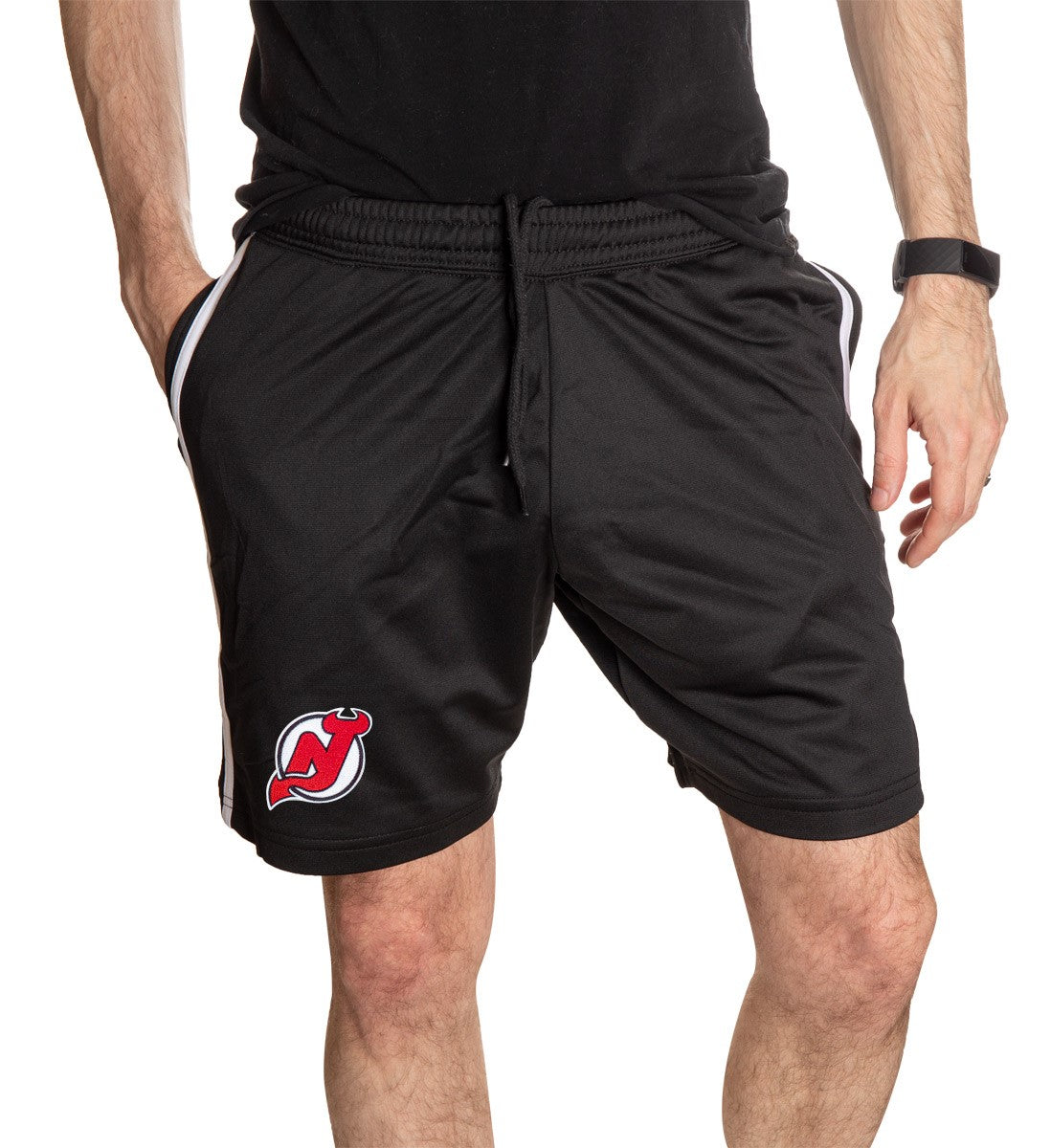 New Jersey Devils Two-Stripe Shorts for Men