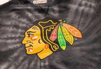 Load image into Gallery viewer, Chicago Blackhawks Spiral Tie Dye Crewneck

