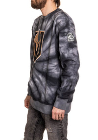 Load image into Gallery viewer, Vegas Golden Knights Spiral Tie Dye Crewneck
