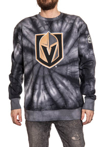Load image into Gallery viewer, Vegas Golden Knights Spiral Tie Dye Crewneck
