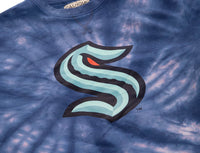 Load image into Gallery viewer, Seattle Kraken Spiral Tie Dye Crewneck
