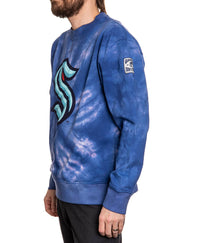 Load image into Gallery viewer, Seattle Kraken Spiral Tie Dye Crewneck
