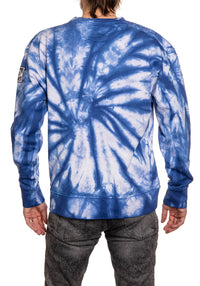 Load image into Gallery viewer, New York Rangers Spiral Tie Dye Crewneck

