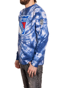 Load image into Gallery viewer, New York Rangers Spiral Tie Dye Crewneck
