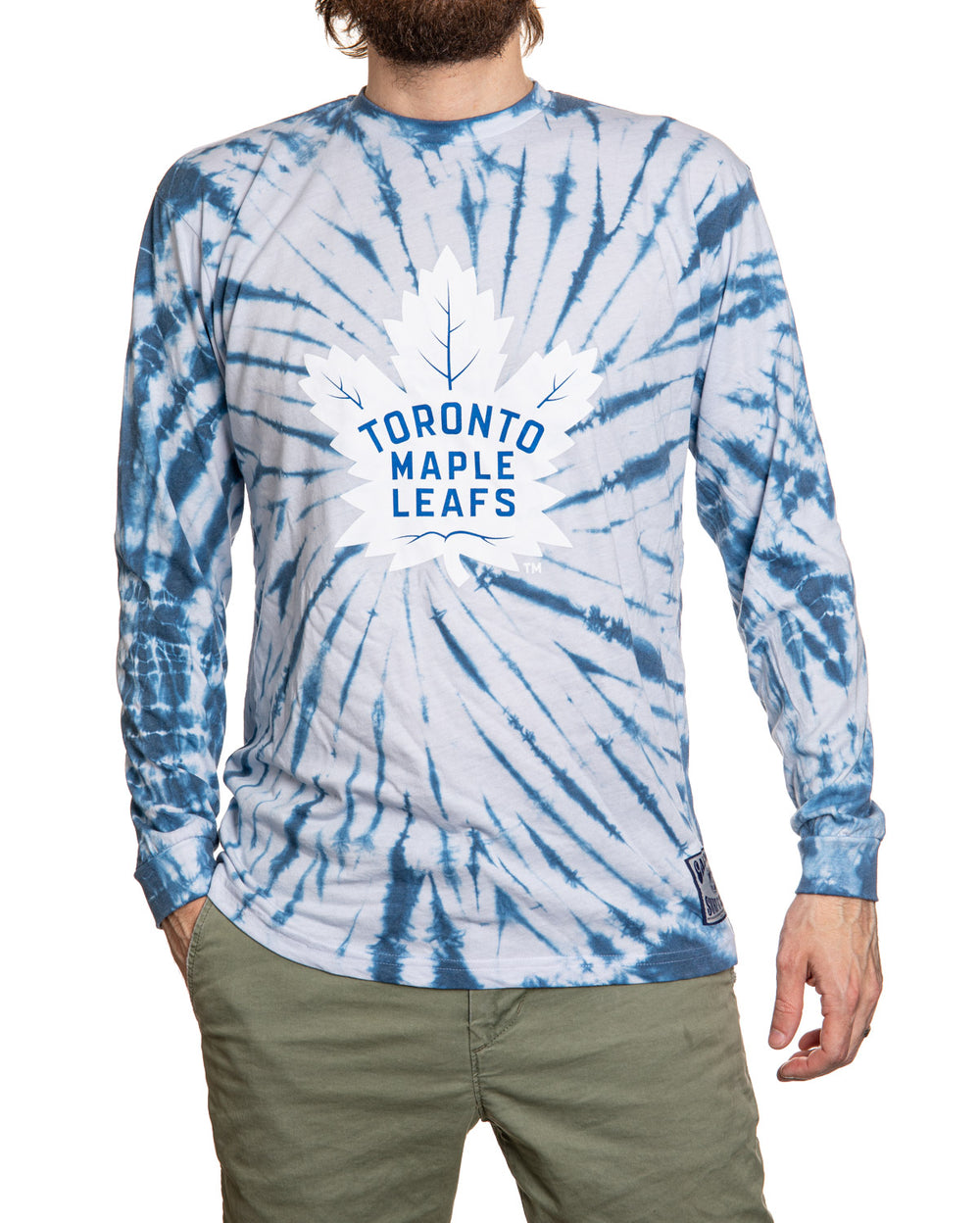 Toronto Maple Leafs Spiral Tie Dye Longsleeve Shirt
