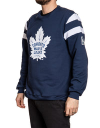 Load image into Gallery viewer, Toronto Maple Leafs Crewneck Sweater Side View
