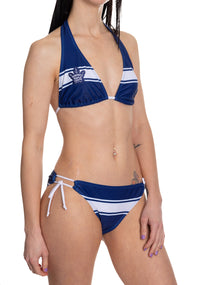 Load image into Gallery viewer, Toronto Maple Leafs Striped Halter Top Bikini
