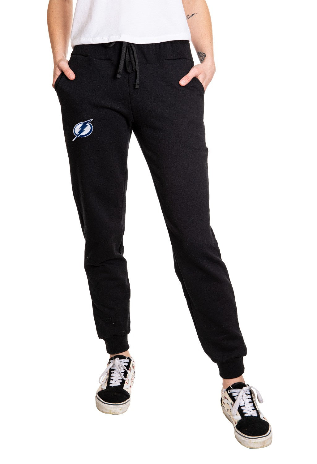 Tampa Bay Lightning Ladies Cuffed Jogger Style Track Pants