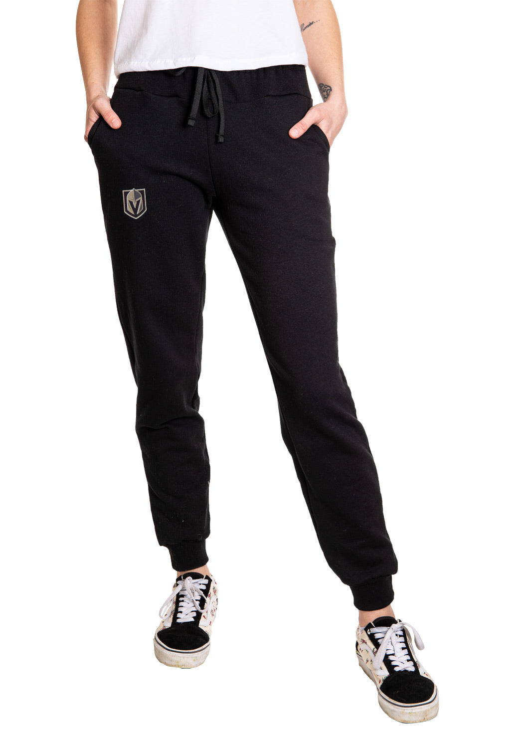 Vegas Golden Knights Ladies Cuffed Jogger Style Track Pants