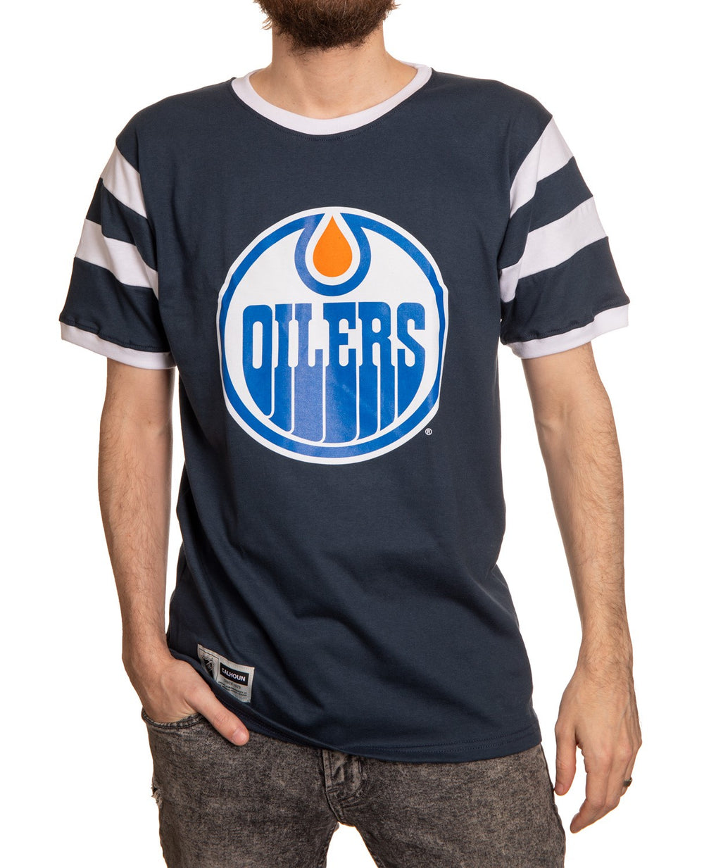 Edmonton Oilers Varsity T-Shirt Front View