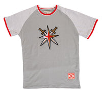 Load image into Gallery viewer, Vegas Golden Knights Reverse French Terry Striped Men&#39;s T-Shirt
