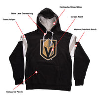 Load image into Gallery viewer, Vegas Golden Knights Varsity Retro Style Hoodie
