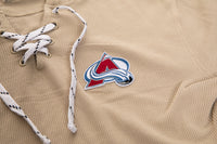 Load image into Gallery viewer, Colorado Avalanche Waffle Texture Hockey Lace Hoodie
