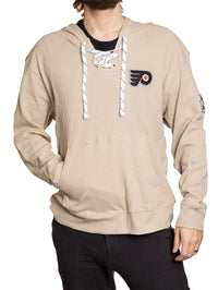 Load image into Gallery viewer, Philadelphia Flyers Waffle Texture Hockey Lace Hoodie

