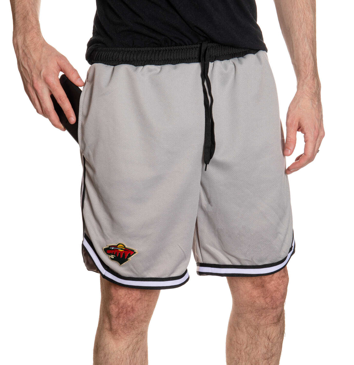 Minnesota Wild Men's 2 Tone Air Mesh Shorts Lined with Pockets