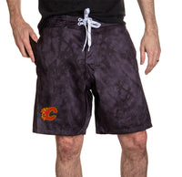 Load image into Gallery viewer, Calgary Flames Tie Dye Boardshorts
