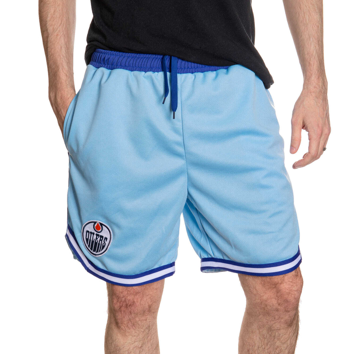 Edmonton Oilers Men's 2 Tone Air Mesh Shorts Lined with Pockets