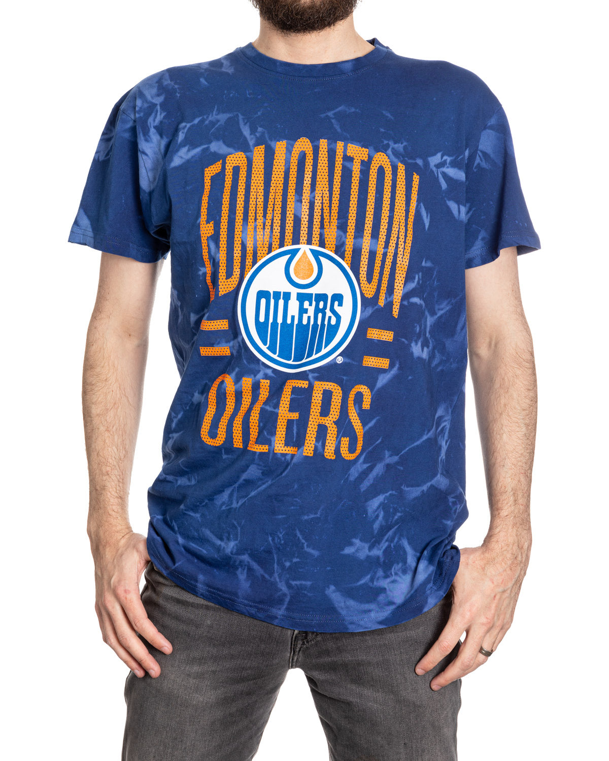 Edmonton Oilers Crystal Tie Dye T-Shirt
