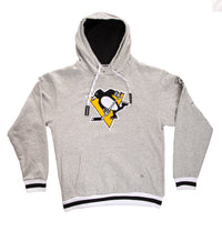 Load image into Gallery viewer, Pittsburgh Penguins &quot;Muskoka Style&quot; Premium Chenille Woven Logo Hoodie
