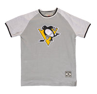 Load image into Gallery viewer, Pittsburgh Penguins Reverse French Terry Striped Men&#39;s T-Shirt
